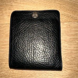 Chrome hearts - Bifold Wallet - Black Leather with silver wallet chain